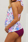 Dviejų dalių maudymosi kostiumėlis Floral Crisscross Maternity nėščiosioms kaina ir informacija | Maudymosi kostiumėliai | pigu.lt