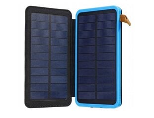 Внешнее портативное солнечное зарядное устройство/аккумулятор Solar Powerbank 20000 мАч с фонариком и защитой IC цена и информация | Зарядные устройства Power bank | pigu.lt