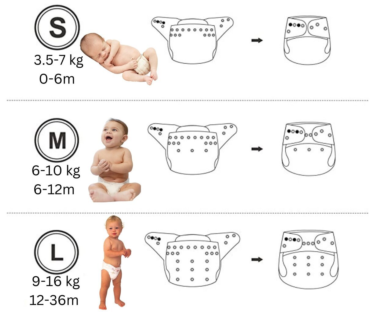 Daugkartinio naudojimo bambuko anglies turinys sauskelnės Baby Planet, 3-15 kg. kaina ir informacija | Sauskelnės | pigu.lt