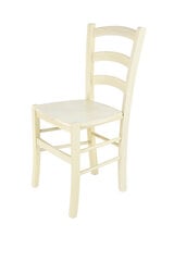 Tommychairs - набор из 2 стульев VENICE из бука в белый анилин, сиденье из ткани слоновой кости цена и информация | Стулья для кухни и столовой | pigu.lt