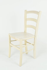 Tommychairs - набор из 2 стульев VENICE из бука окрашенная в белый анилин и сиденье из дерева цена и информация | Стулья для кухни и столовой | pigu.lt