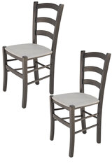 Kėdė Venice, 2 vnt, pilka kaina ir informacija | Virtuvės ir valgomojo kėdės | pigu.lt