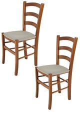 Kėdė Venice, 2 vnt, rudos kaina ir informacija | Virtuvės ir valgomojo kėdės | pigu.lt