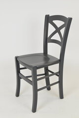 Kėdė Cross, 4 vnt, pilkos kaina ir informacija | Virtuvės ir valgomojo kėdės | pigu.lt