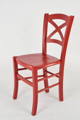 Kėdė Cross, 2 vnt, raudonos kaina ir informacija | Virtuvės ir valgomojo kėdės | pigu.lt