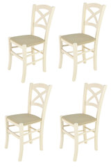 Kėdė Cross, 4 vnt, rudos kaina ir informacija | Virtuvės ir valgomojo kėdės | pigu.lt