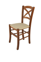 Kėdė Crooss, ruda kaina ir informacija | Virtuvės ir valgomojo kėdės | pigu.lt