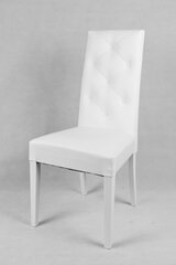 набор из 2 стульев CHANTAL для кухни, бара и столовой, бука, искусственная кожа, белый цена и информация | Стулья для кухни и столовой | pigu.lt