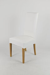 набор из 2 стульев Luisa для кухни, бара и столовой, бука в дубовой цвет, белая искусственная кожа цена и информация | Стулья для кухни и столовой | pigu.lt