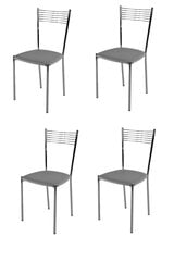 Kėdė Elegance, 4 vnt, pilkos kaina ir informacija | Virtuvės ir valgomojo kėdės | pigu.lt