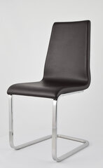 Комплект из 2 консольныx стульев BERLIN с ножками из хромированной стали, искусственнaя кожa мока цена и информация | Стулья для кухни и столовой | pigu.lt
