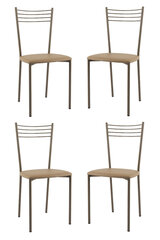 Kėdė Elena, 4 vnt, rudos kaina ir informacija | Virtuvės ir valgomojo kėdės | pigu.lt
