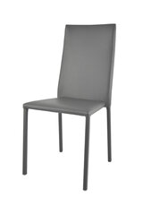 Tommychairs - штабелируемое кресло JULIA стальная конструкция, темно-серая искусственная кожa цена и информация | Стулья для кухни и столовой | pigu.lt