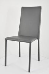 Tommychairs - штабелируемое кресло JULIA стальная конструкция, темно-серая искусственная кожa цена и информация | Стулья для кухни и столовой | pigu.lt