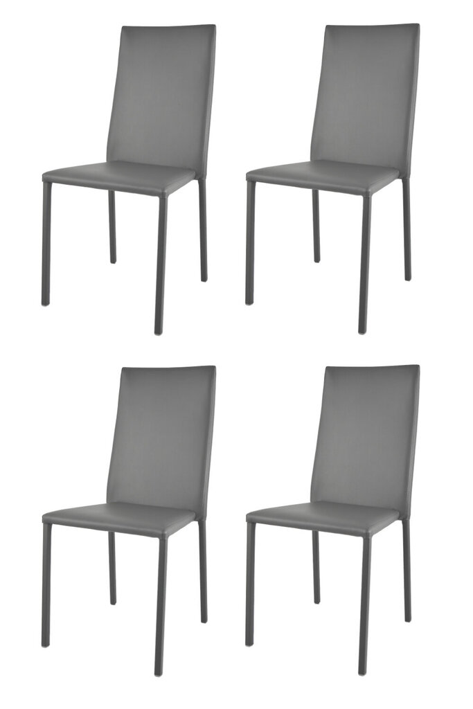 Kėdė Julia, 4 vnt, pilkos kaina ir informacija | Virtuvės ir valgomojo kėdės | pigu.lt