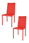 Kėdė Julia, 2 vnt, raudonos kaina ir informacija | Virtuvės ir valgomojo kėdės | pigu.lt
