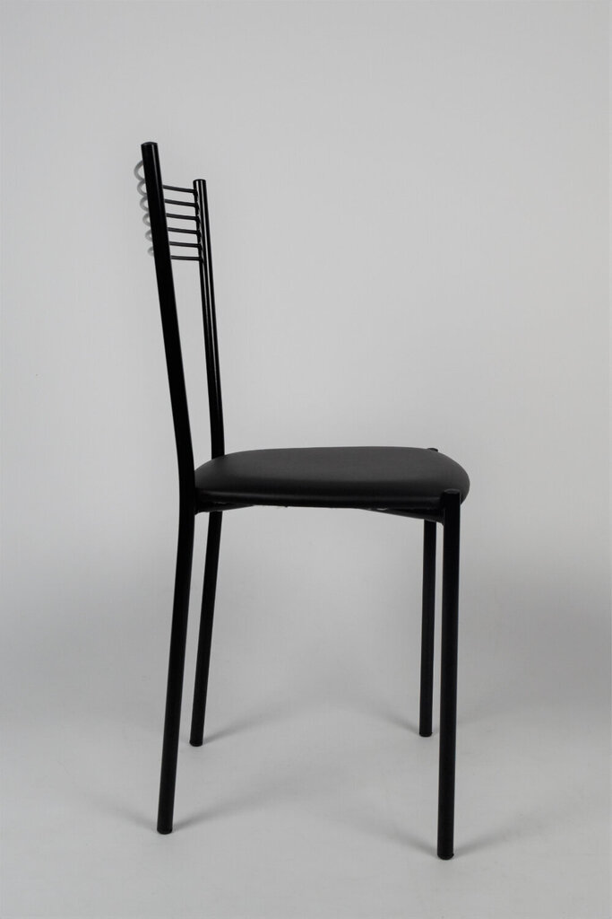 Kėdė Elegance, 4 vnt, juodos цена и информация | Virtuvės ir valgomojo kėdės | pigu.lt