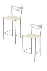 Kėdė Elegance, 2 vnt, baltos kaina ir informacija | Virtuvės ir valgomojo kėdės | pigu.lt