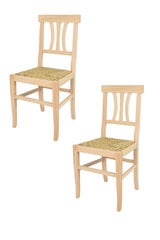 Tommychairs - Набор из 2 стульев Artemisia из бука вишневого цвета и деревянного сиденья цена и информация | Стулья для кухни и столовой | pigu.lt