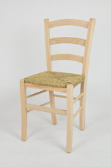 Tommychairs - набор из 4 стульев VENICE из бука окрашенная в белый анилин и сиденье  из соломы цена и информация | Стулья для кухни и столовой | pigu.lt