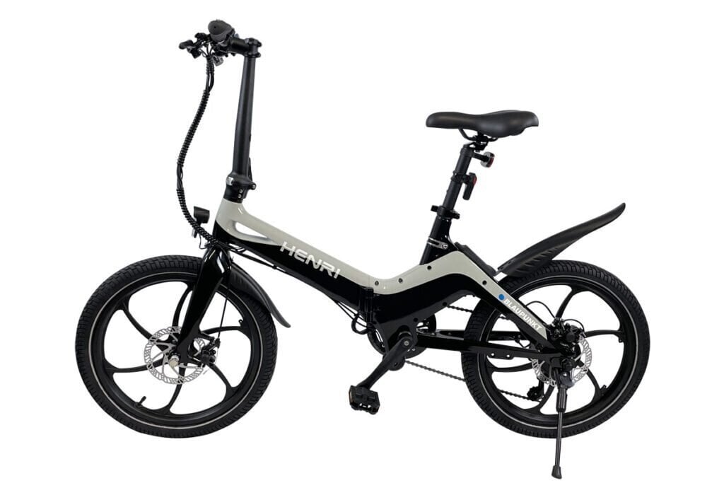 Sulankstomas elektrinis dviratis Blaupunkt Henri, 20", pilkas цена и информация | Elektriniai dviračiai | pigu.lt