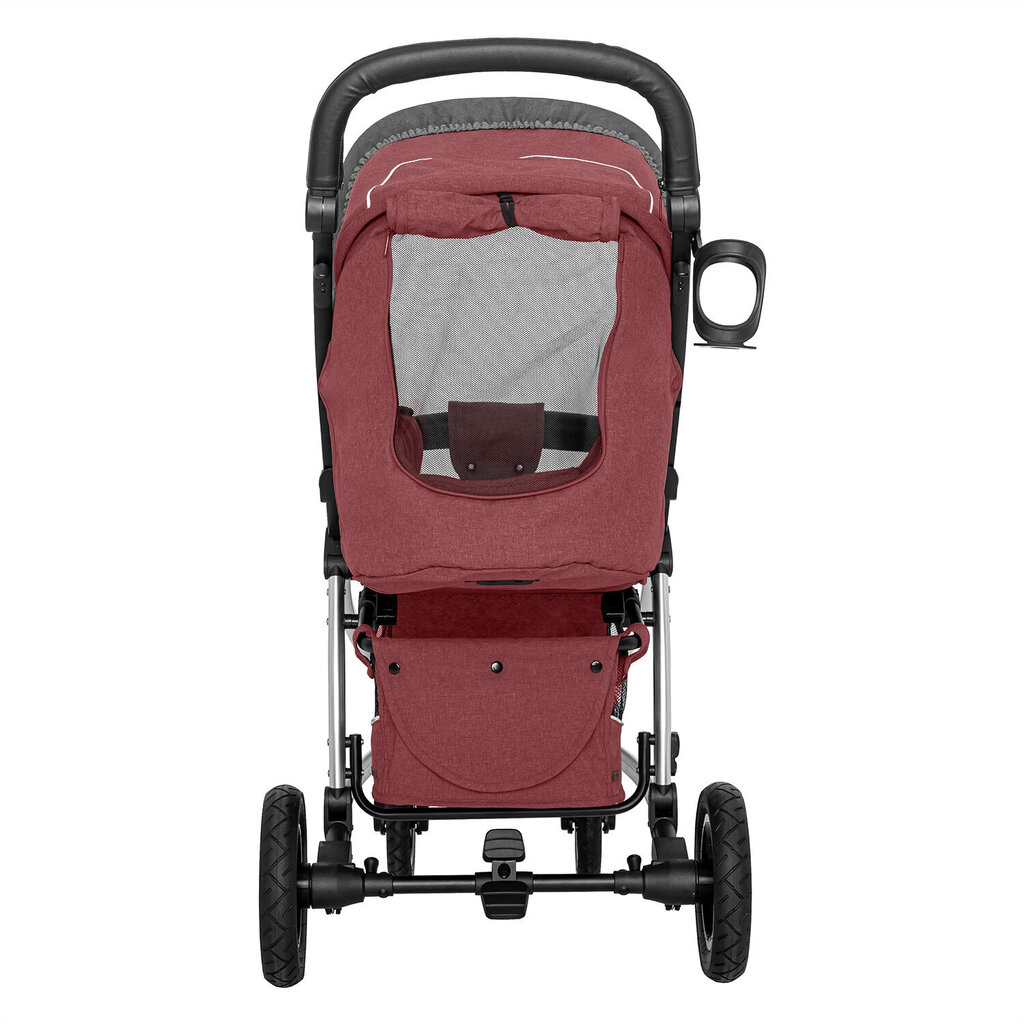 Carrello Vista Air CRL-5511 sportinis/vaikščiojimo vežimėlis 6m + su pripučiamomis padangomis Ruby Red kaina ir informacija | Vežimėliai | pigu.lt