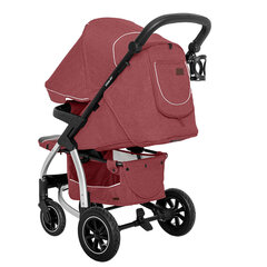 Carrello Vista Air CRL-5511 sportinis/vaikščiojimo vežimėlis 6m + su pripučiamomis padangomis Ruby Red kaina ir informacija | Vežimėliai | pigu.lt