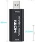 VIDEO GRABBER HDMI USB įrašymo kortelė, skirta kompiuteriui kaina ir informacija | TV imtuvai, FM, video plokštės | pigu.lt