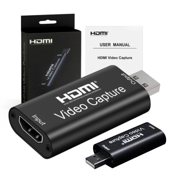 VIDEO GRABBER HDMI USB įrašymo kortelė, skirta kompiuteriui цена и информация | TV imtuvai, FM, video plokštės | pigu.lt