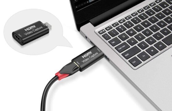 VIDEO GRABBER HDMI USB įrašymo kortelė, skirta kompiuteriui цена и информация | TV imtuvai, FM, video plokštės | pigu.lt