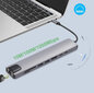 USB-C HDMI RJ45 Ethernet SD šakotuvas 9in1, skirtas Macbook Air Pro M1 Zenwire цена и информация | Adapteriai, USB šakotuvai | pigu.lt