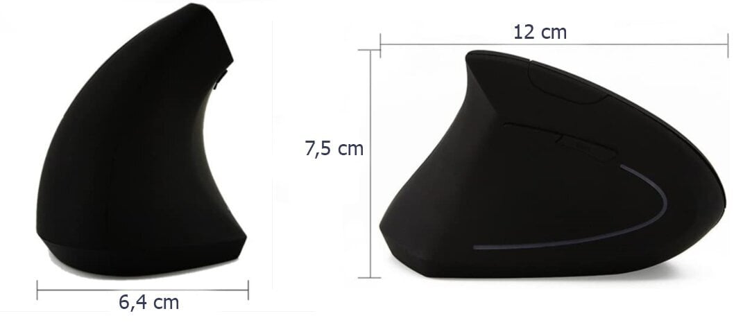 Vertikali vertikali belaidė ergonominė pelė Zenwire kaina ir informacija | Pelės | pigu.lt