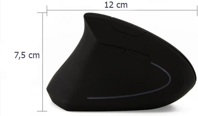 Vertikali vertikali belaidė ergonominė pelė Zenwire kaina ir informacija | Pelės | pigu.lt