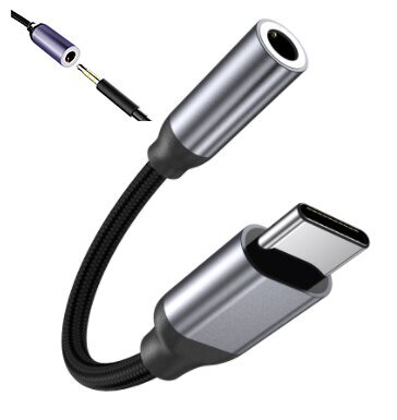 PRIETAISAS USB-C mini lizdas 3,5 mm AUX DAC Zenwire цена | pigu.lt