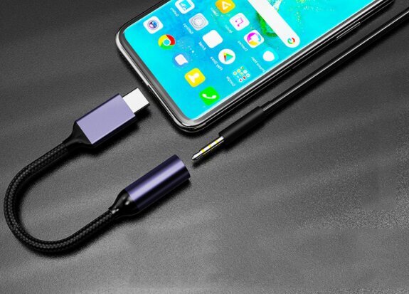 PRIETAISAS USB-C mini lizdas 3,5 mm AUX DAC Zenwire kaina ir informacija | Adapteriai, USB šakotuvai | pigu.lt