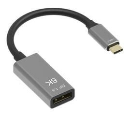 Kabelinis adapteris USB-C DisplayPort 1.4 8K 5K 4K 240Hz Zenwire kaina ir informacija | Zenwire Kompiuterinė technika | pigu.lt