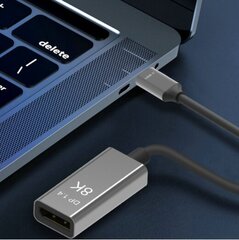 Kabelinis adapteris USB-C DisplayPort 1.4 8K 5K 4K 240Hz Zenwire цена и информация | Адаптеры, USB-разветвители | pigu.lt