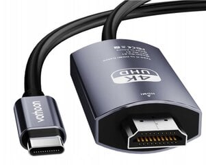 USB-C 3.1 C tipo adapterio prie HDMI 4K MHL kabelis 200 cm цена и информация | Адаптеры, USB-разветвители | pigu.lt