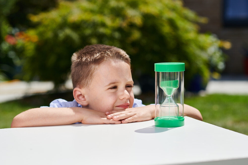 Didelis smėlio laikrodis Tick It 1 min, žalias kaina ir informacija | Lavinamieji žaislai | pigu.lt