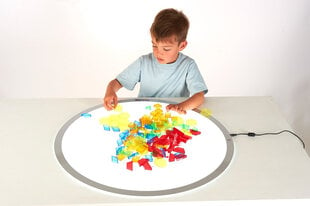 Полупрозрачные разноцветные геометрические фигуры, 180 шт.  цена и информация | Развивающие игрушки | pigu.lt