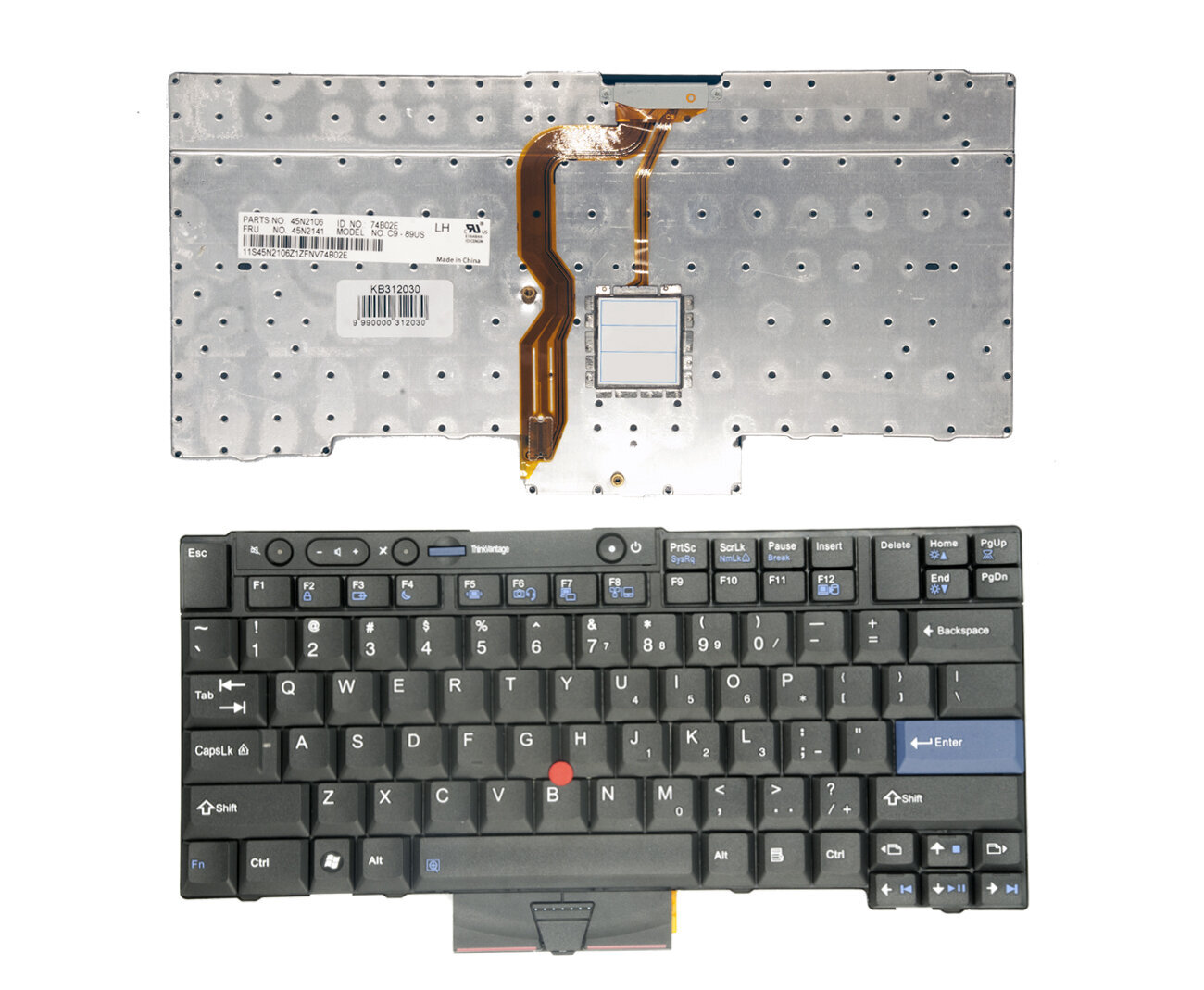 Клавиатура для ноутбуков Клавиатура LENOVO: Thinkpad L420, W510, W520,  T400S, T410, T420, T420i ,T420S цена | pigu.lt