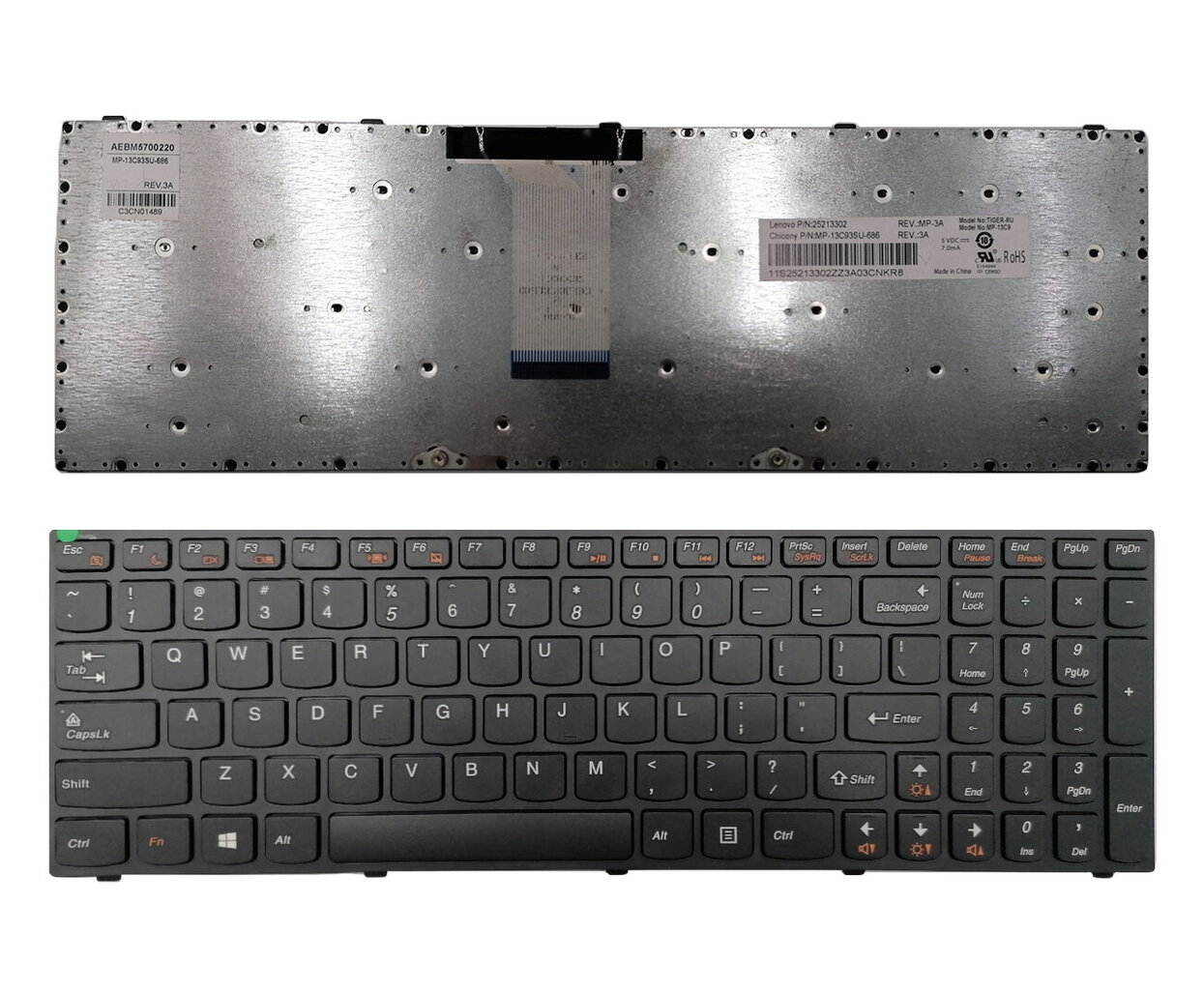 Lenovo: FLEX 4, FLEX 4-15, 4-1570 UK kaina ir informacija | Komponentų priedai | pigu.lt