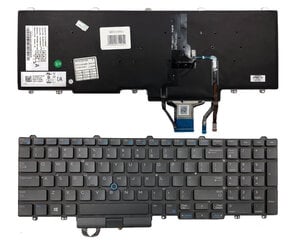 Клавиатура Dell: Latitude E5550, E5570, 5580 / Precision 15 7510, 3510 / Precision 17 7710 цена и информация | Аксессуары для компонентов | pigu.lt