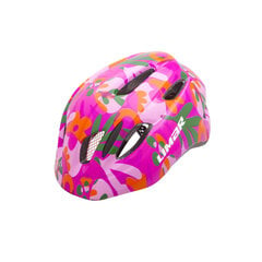 Велошлем детский Kid Pro M Pink Foliage, 50-56 см цена и информация | Шлемы | pigu.lt