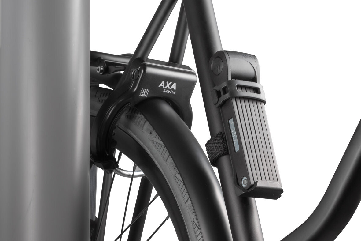 Dviračio užraktas Axa Fold Lite 100, juodas kaina ir informacija | Užraktai dviračiams | pigu.lt