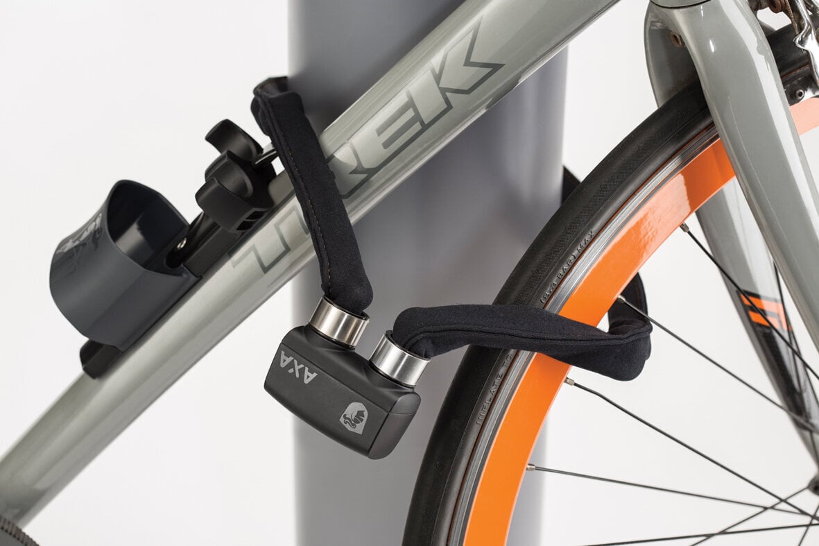 Dviračio užraktas AXA Foldable 600, 950 mm, juodas kaina ir informacija | Užraktai dviračiams | pigu.lt
