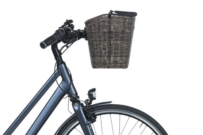 Dviračio priekinis krepšelis Basil Bremen Rattan Look KF, rudas kaina ir informacija | Kiti dviračių priedai ir aksesuarai | pigu.lt