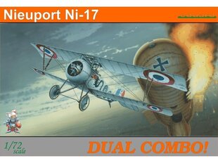 Сборная пластиковая модель Eduard - WW I Nieuport Ni-17 Dual Combo! [two kits], 1/72, 7071 цена и информация | Конструкторы и кубики | pigu.lt