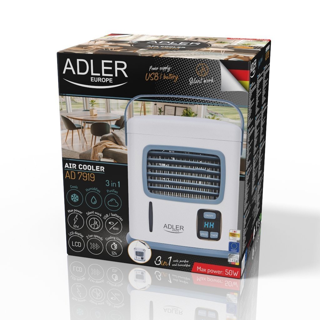 Oro vėsintuvas Adler Air Cooler 3in1 AD 7919 kaina ir informacija | Kondicionieriai, šilumos siurbliai, rekuperatoriai | pigu.lt