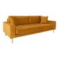 Trivietė sofa Lido, geltona kaina ir informacija | Sofos | pigu.lt